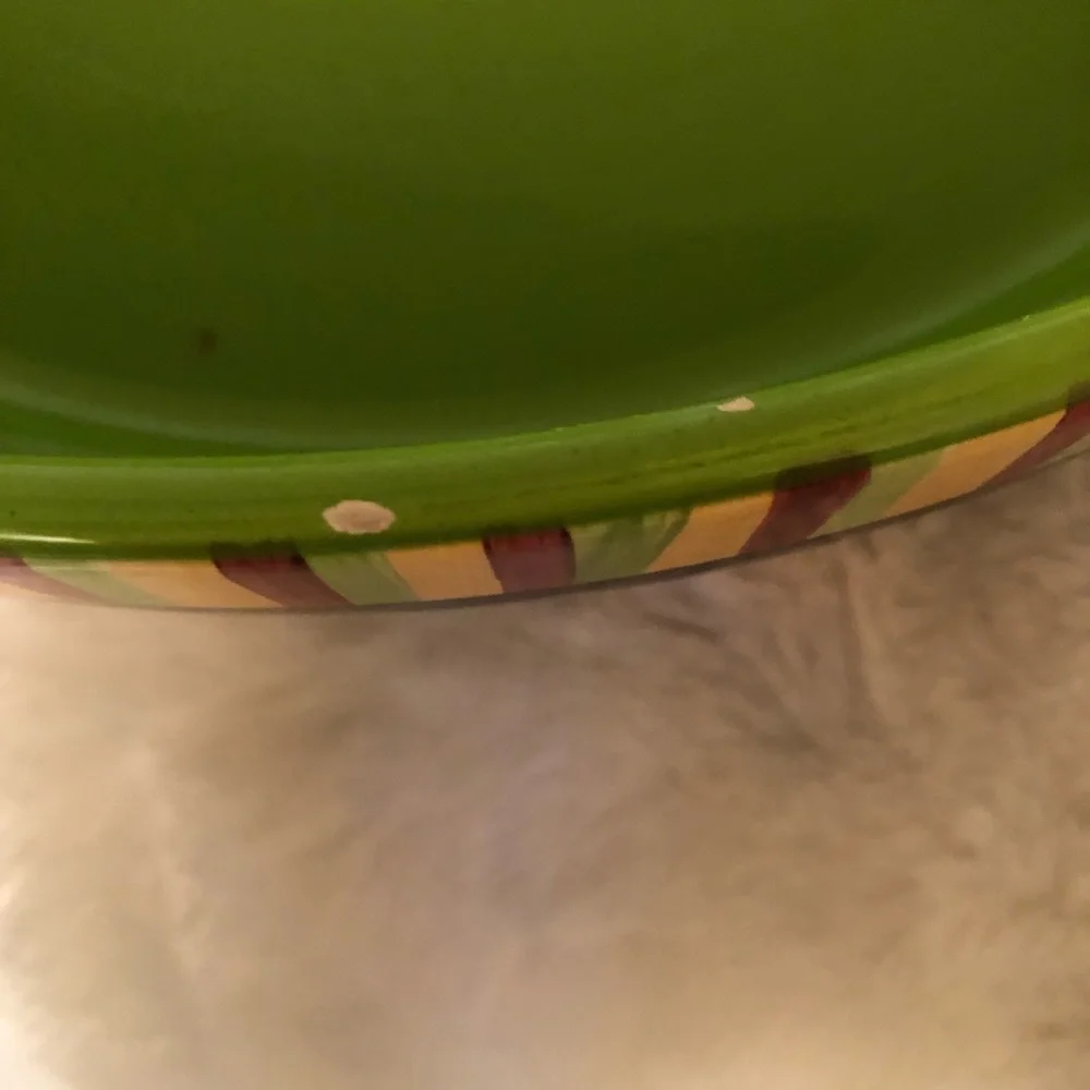 Crate & Barrel Pimenta Caliente Large Chip & Salsa Plate